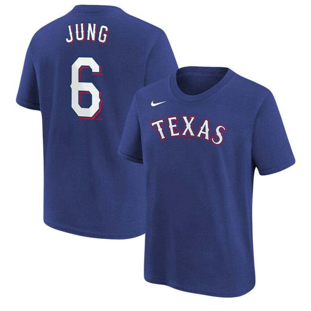 Josh Jung Texas Rangers Nike Youth Name & Number T-Shirt | MLB Shop