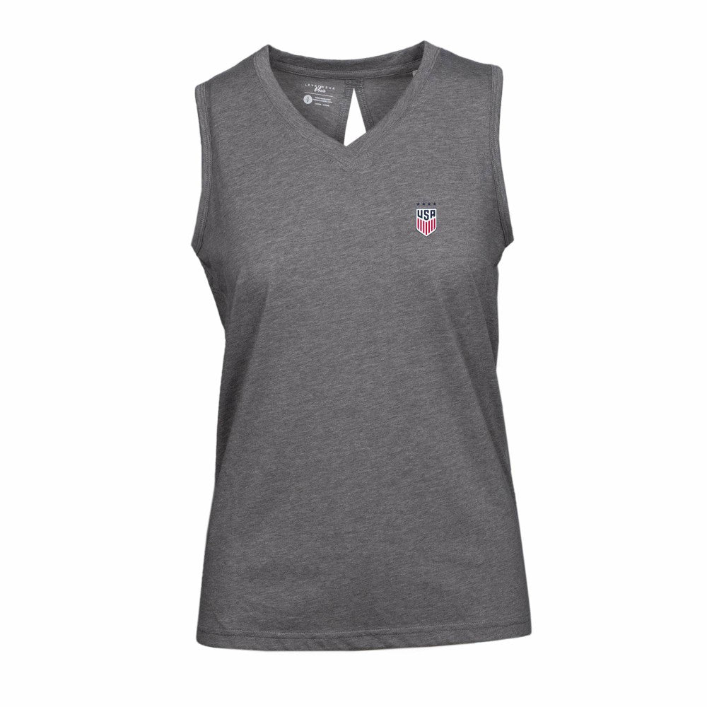 USWNT Levelwear Women's Paisley Tank Top Gray