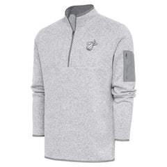 Miami Heat Antigua Metallic Logo Fortune Quarter-Zip Jacket Online