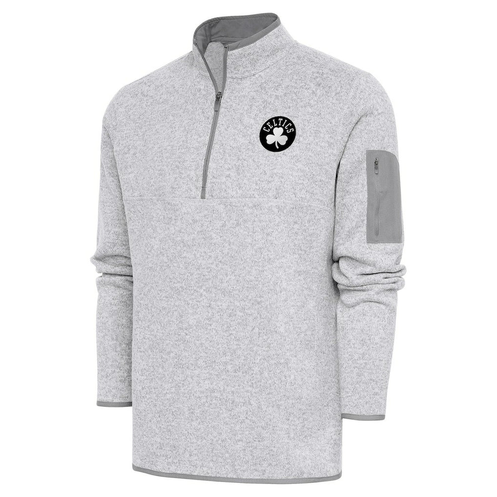 Boston Celtics Antigua Metallic Logo Fortune Quarter-Zip Jacket Online