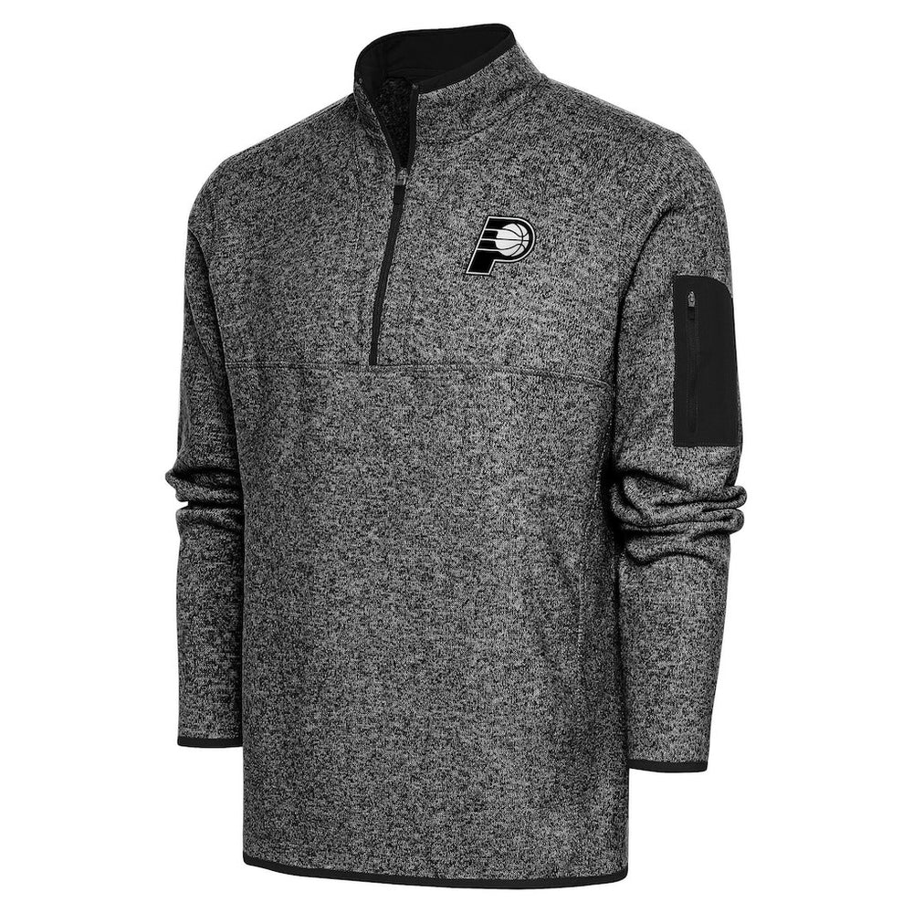 Indiana Pacers Antigua Metallic Logo Fortune Quarter-Zip Jacket Discount