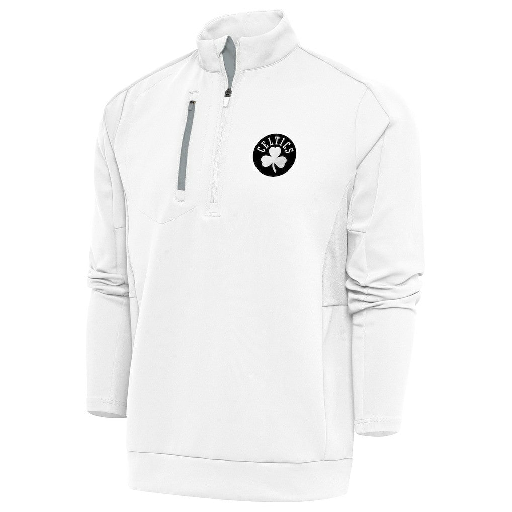 Boston Celtics Antigua Metallic Logo Generation Quarter-Zip Top Online
