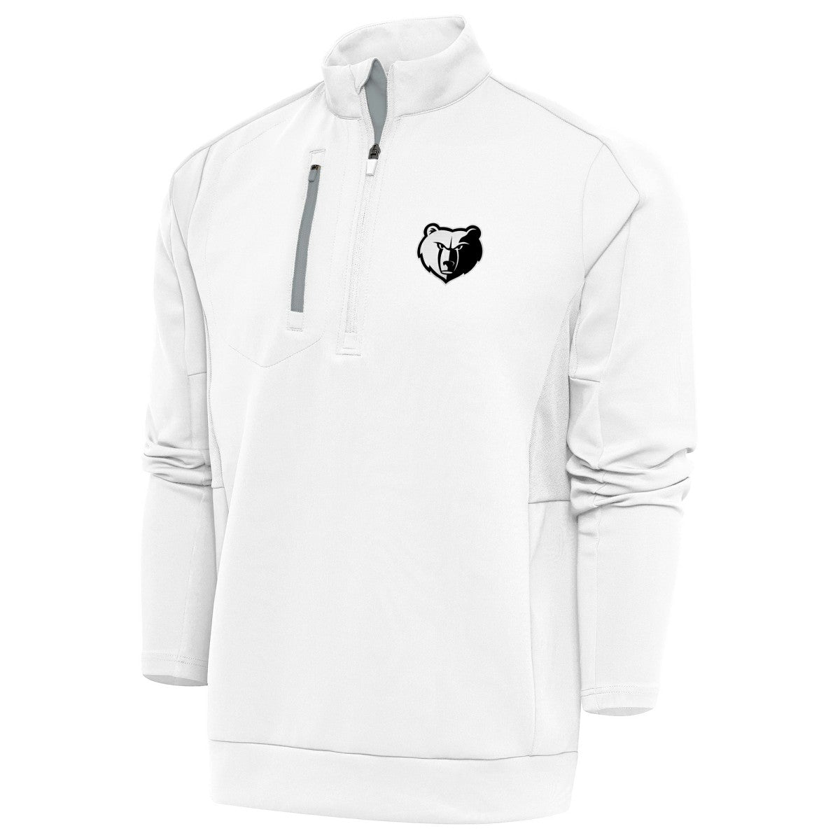Memphis Grizzlies Antigua Metallic Logo Generation Quarter-Zip Top New