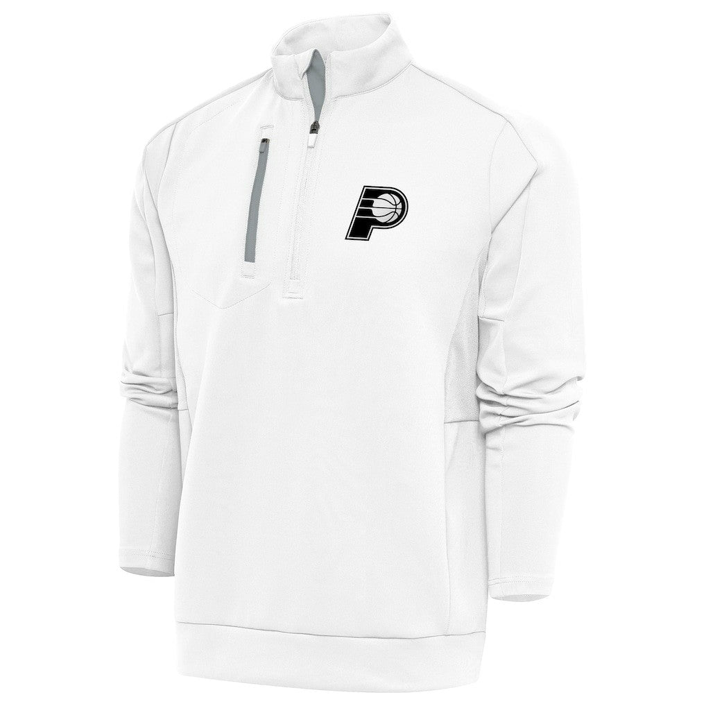 Indiana Pacers Antigua Metallic Logo Generation Quarter-Zip Top On Sale