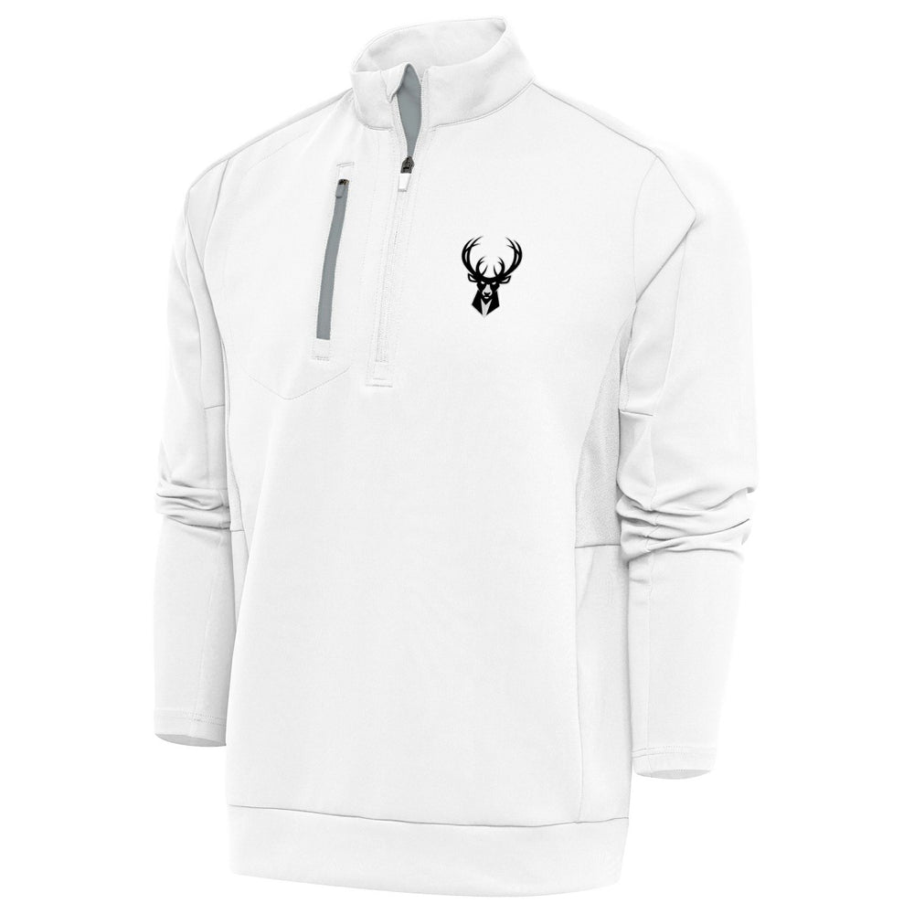 Milwaukee Bucks Antigua Metallic Logo Generation Quarter-Zip Top Outlet