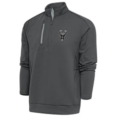 Milwaukee Bucks Antigua Metallic Logo Generation Quarter-Zip Top Online
