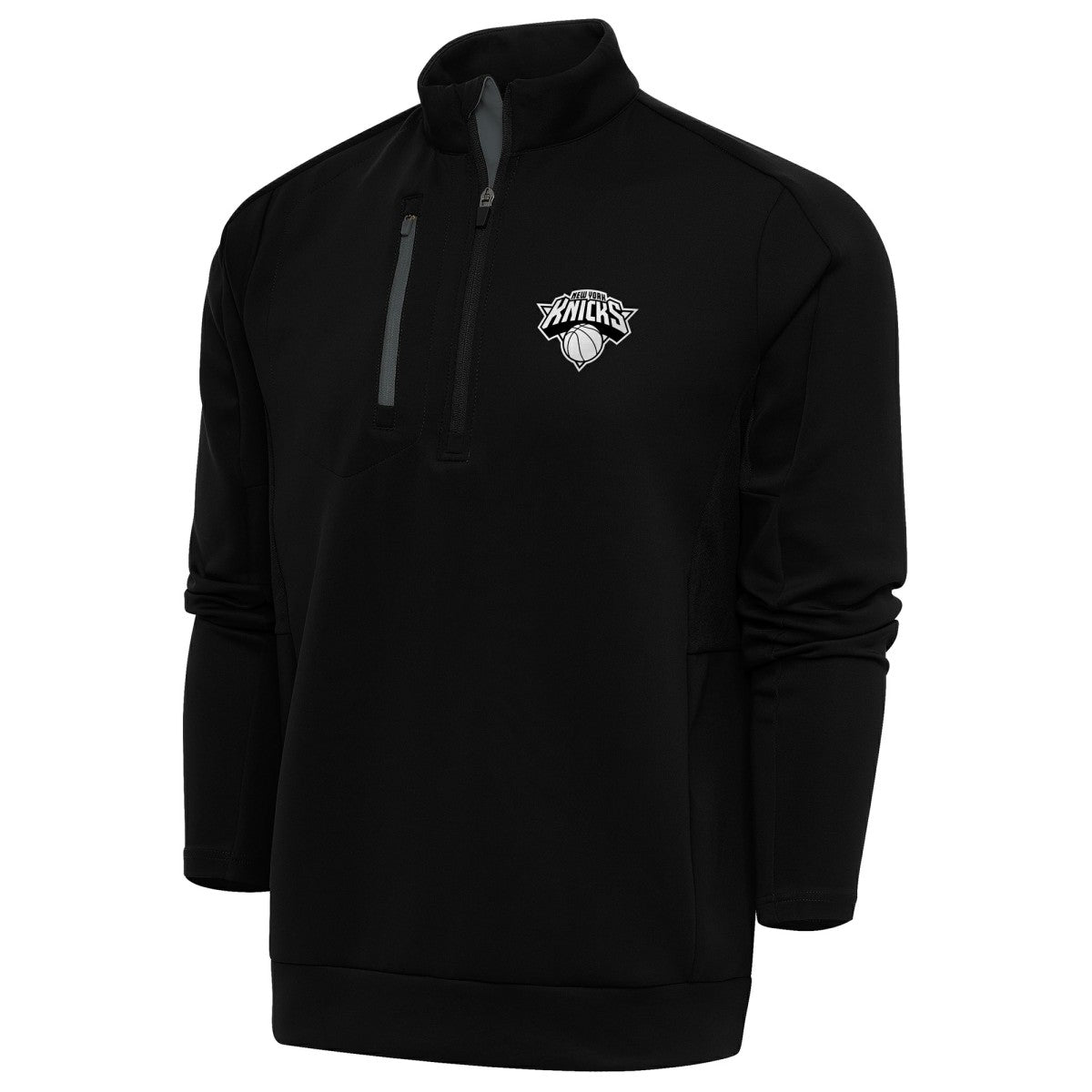 New York Knicks Antigua Metallic Logo Generation Quarter-Zip Top Discount