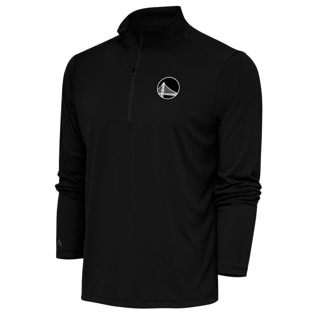 Golden State Warriors Antigua Metallic Logo Tribute Quarter-Zip Top sale On Sale