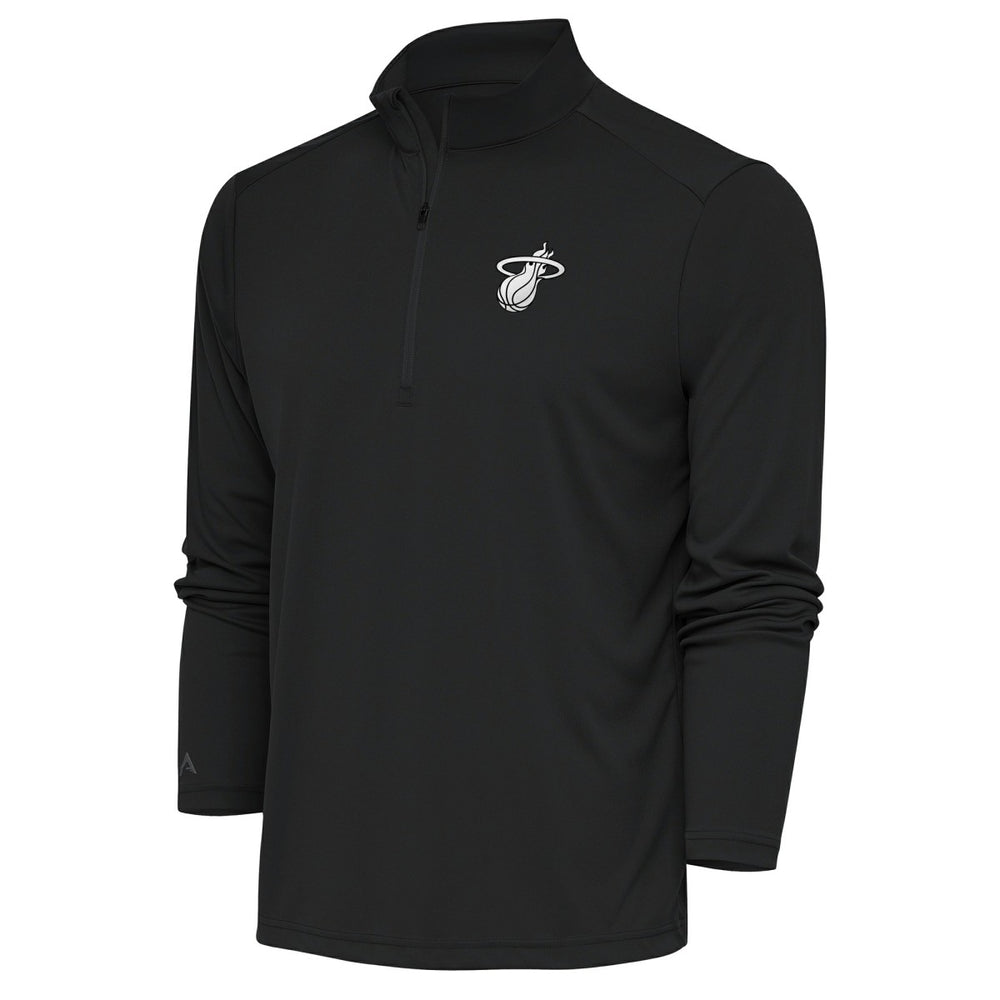 Miami Heat Antigua Metallic Logo Tribute Quarter-Zip Top Discount