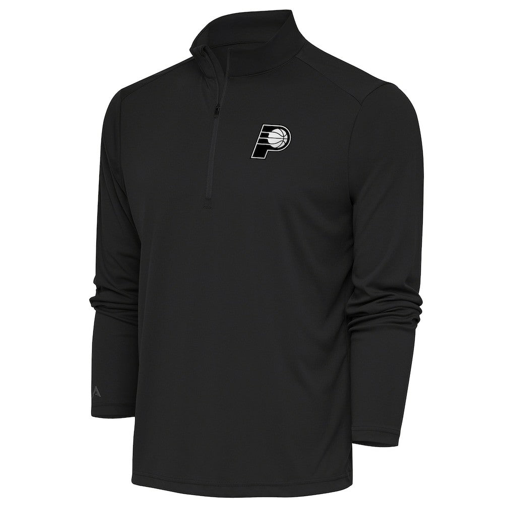 Indiana Pacers Antigua Metallic Logo Tribute Quarter-Zip Top Discount