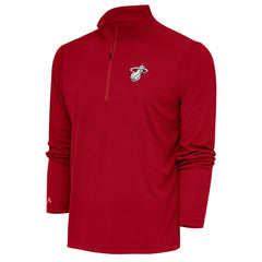 Miami Heat Antigua Metallic Logo Tribute Quarter-Zip Top For Sale