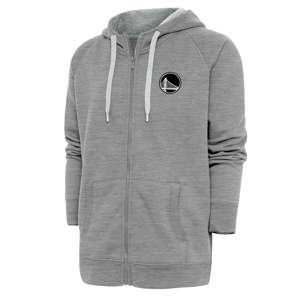 Golden State Warriors Antigua Metallic Logo Victory Raglan Full-Zip Hoodie sale On Sale