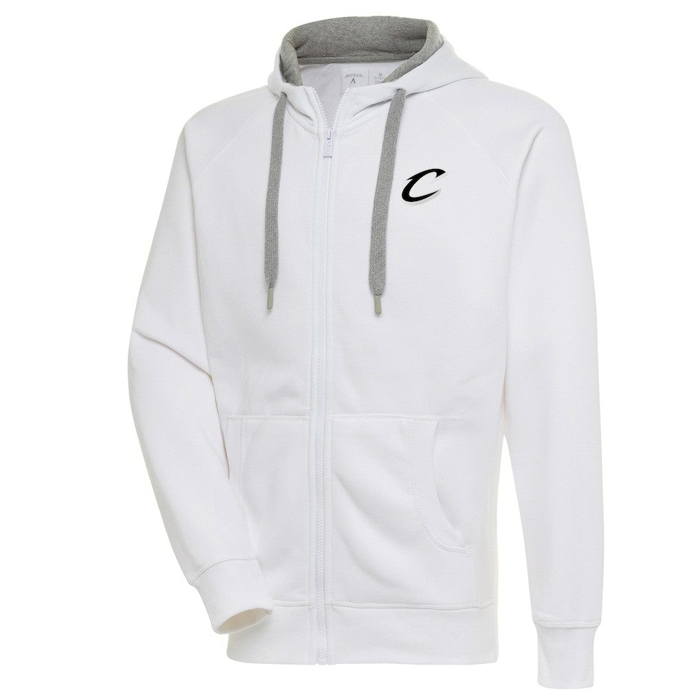 Cleveland Cavaliers Antigua Metallic Logo Victory Raglan Full-Zip Hoodie sale On Sale