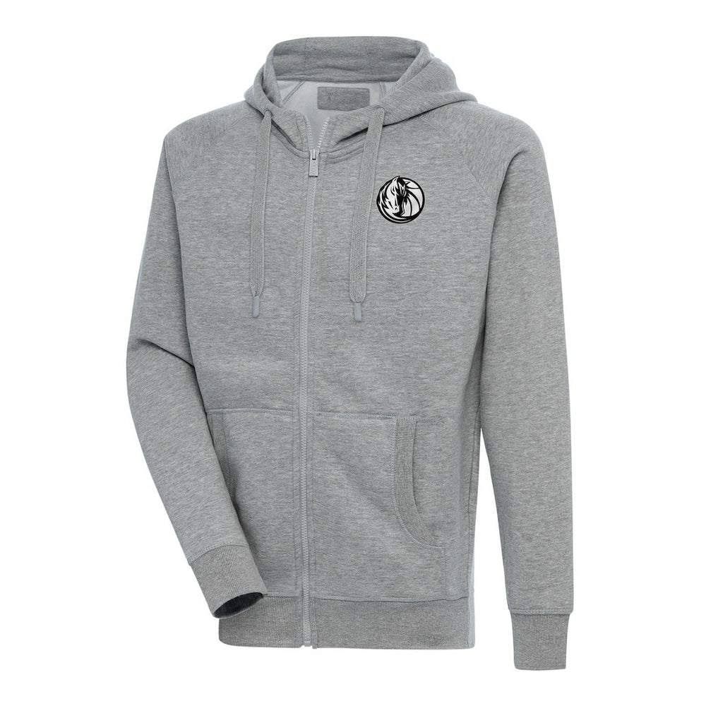 Dallas Mavericks Antigua Metallic Logo Victory Raglan Full-Zip Hoodie sale Discount