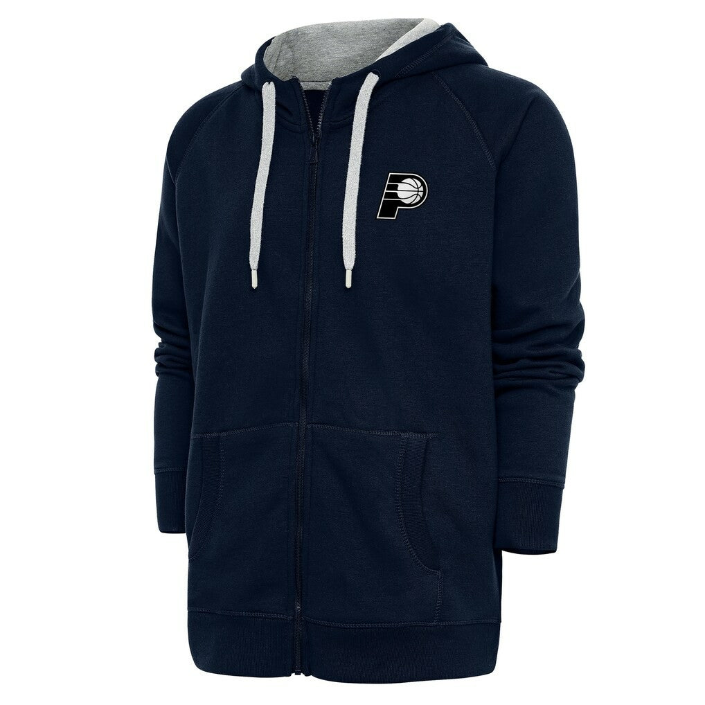 Indiana Pacers Antigua Metallic Logo Victory Raglan Full-Zip Hoodie Discount