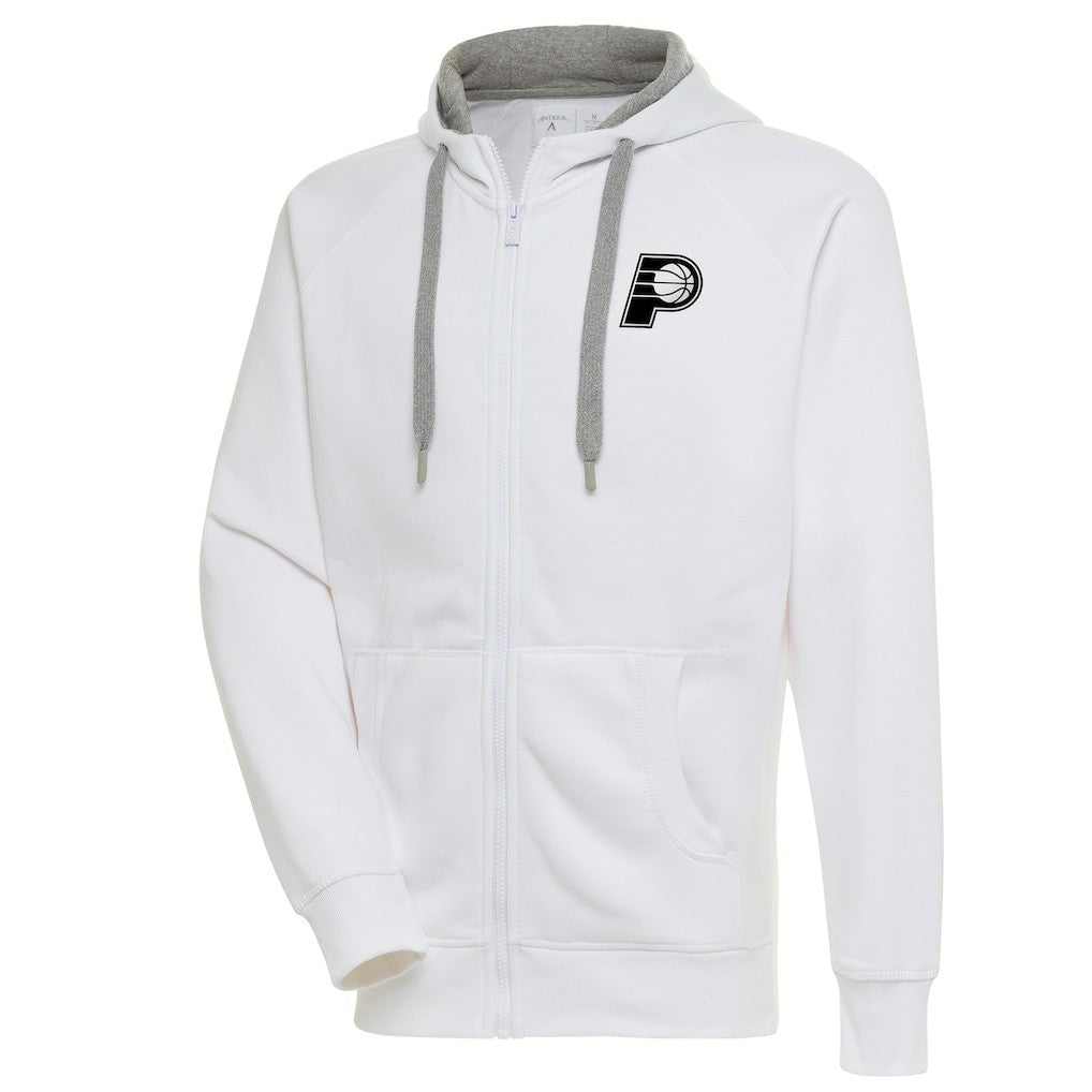 Indiana Pacers Antigua Metallic Logo Victory Raglan Full-Zip Hoodie Discount