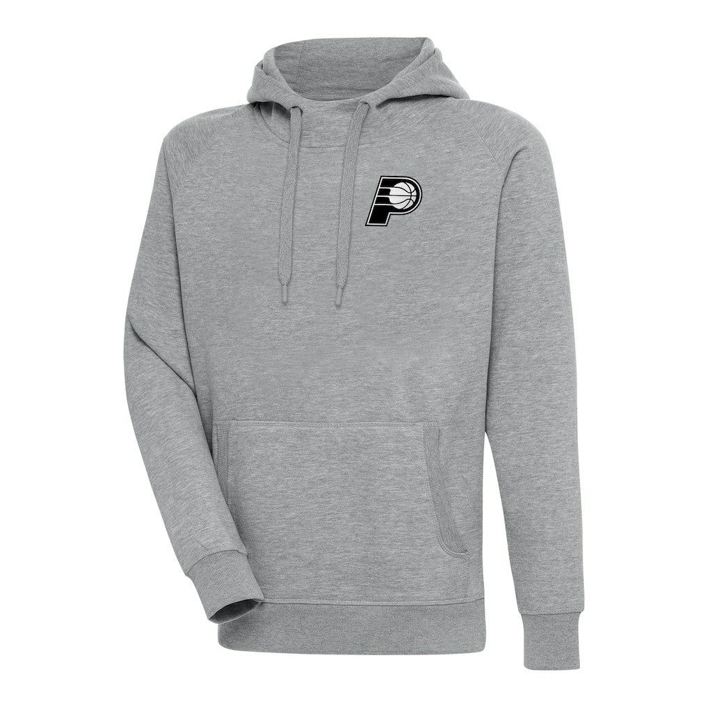 Indiana Pacers Antigua Metallic Logo Victory Raglan Pullover Hoodie Online