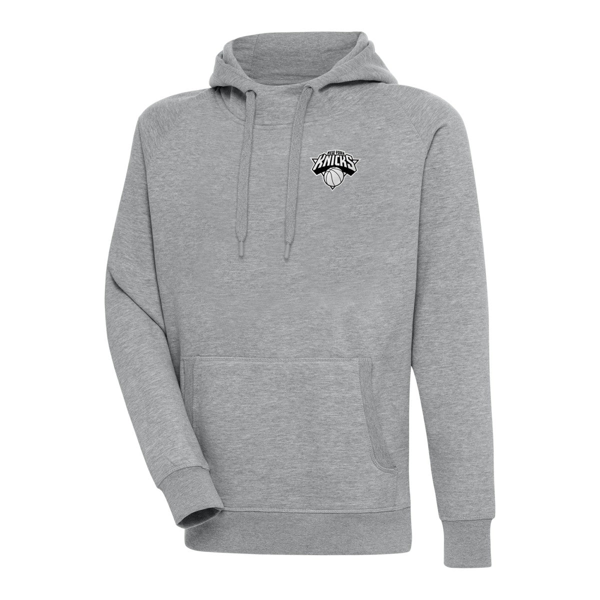 New York Knicks Antigua Metallic Logo Victory Raglan Pullover Hoodie Online
