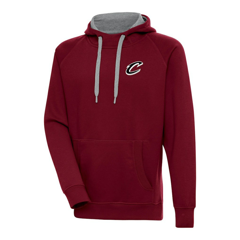 Cleveland Cavaliers Antigua Metallic Logo Victory Raglan Pullover Hoodie sale Online