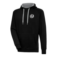 Dallas Mavericks Antigua Metallic Logo Victory Raglan Pullover Hoodie sale For Sale