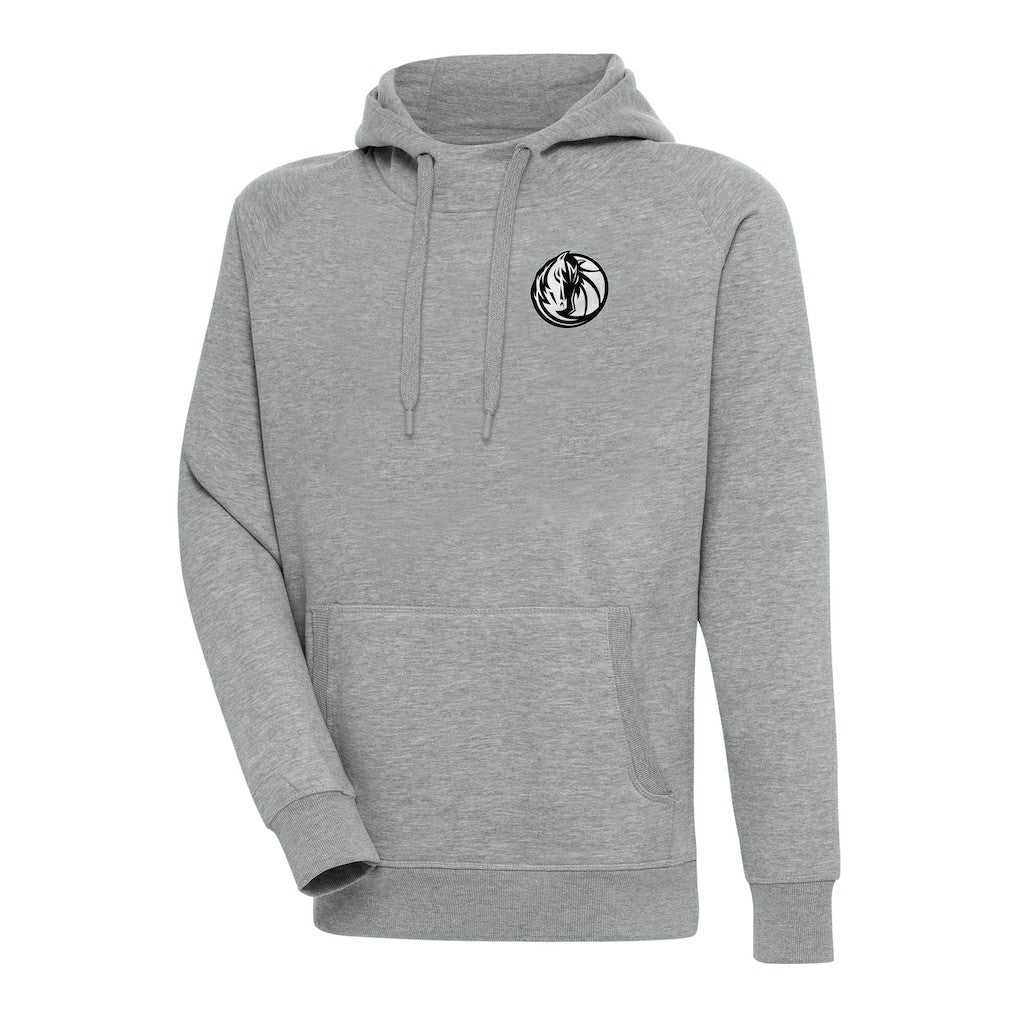 Dallas Mavericks Antigua Metallic Logo Victory Raglan Pullover Hoodie sale Discount