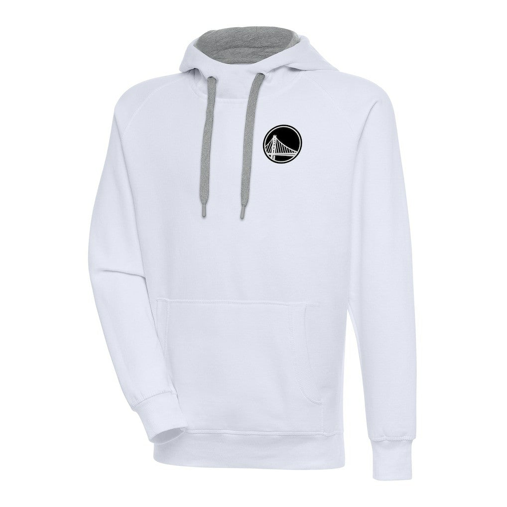 Golden State Warriors Antigua Metallic Logo Victory Raglan Pullover Hoodie sale Online