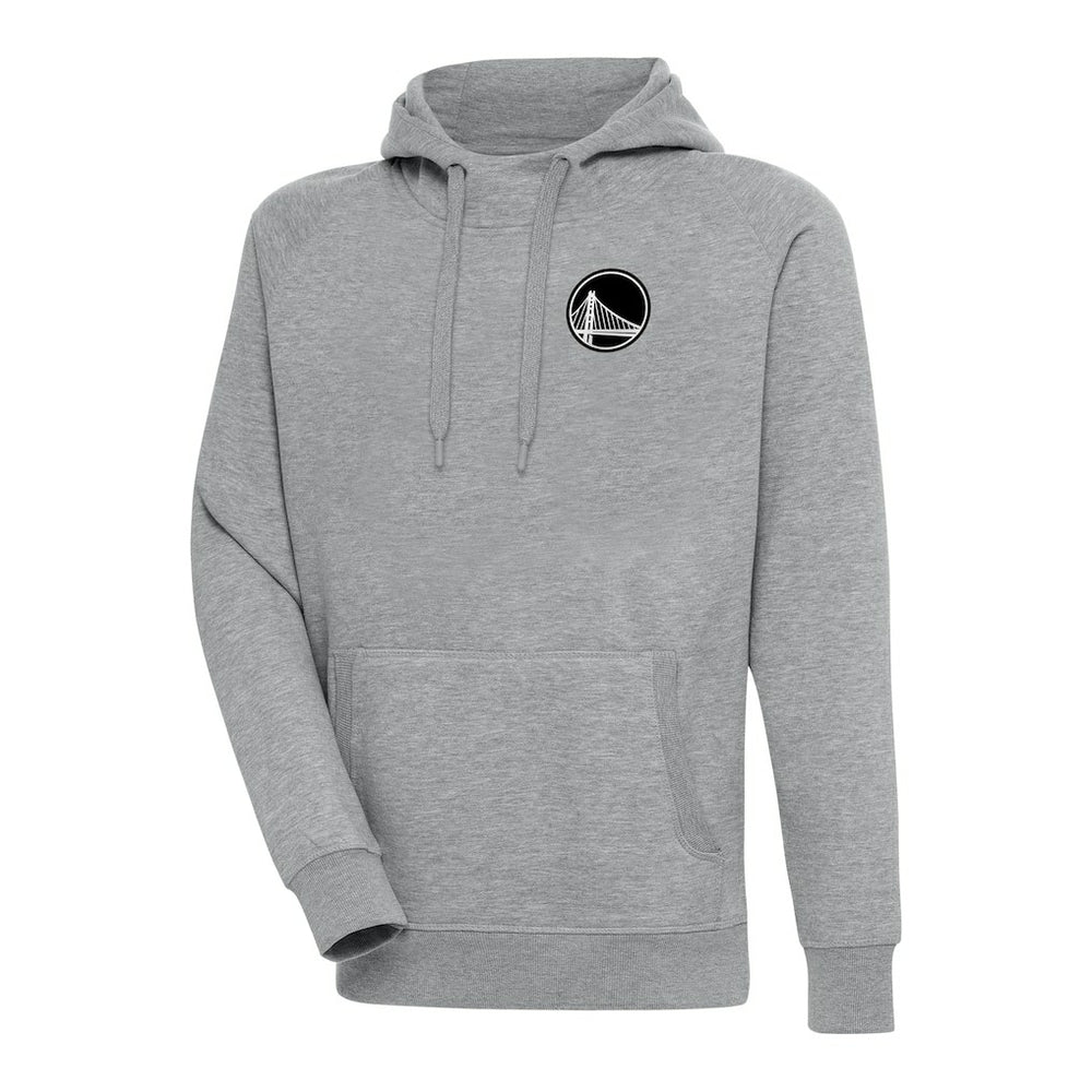 Golden State Warriors Antigua Metallic Logo Victory Raglan Pullover Hoodie sale For Sale
