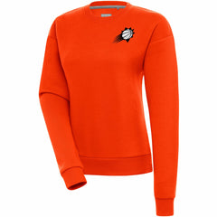 Phoenix Suns Antigua Women's Brushed Metallic Victory Pullover Sweatshirt - Orange on sale For Sale