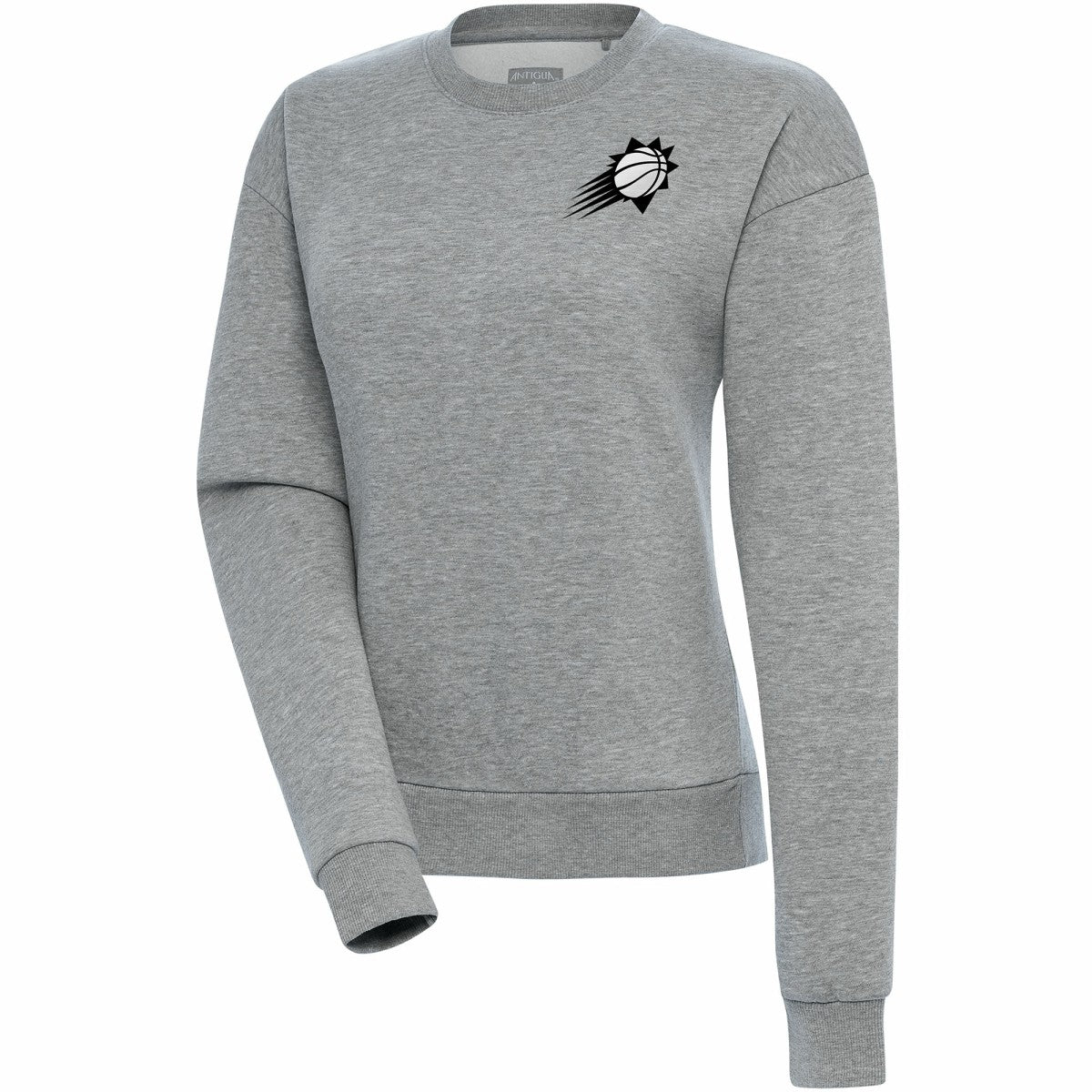 Phoenix Suns Antigua Women's Brushed Metallic Victory Pullover Sweatshirt - Heather Gray for sale For Sale