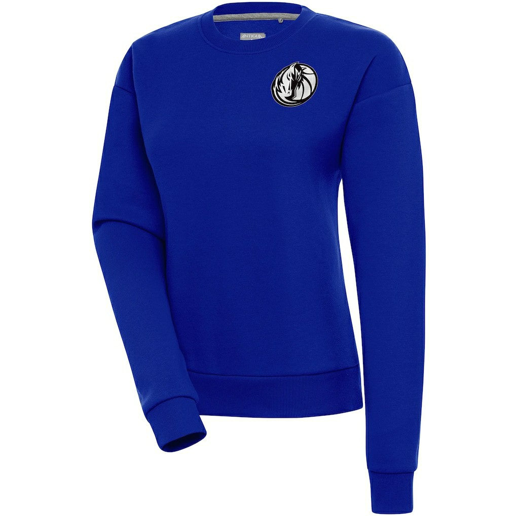 Dallas Mavericks Antigua Women's Brushed Metallic Victory Pullover Sweatshirt - Blue online Online