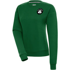 Boston Celtics Antigua Women's Brushed Metallic Victory Pullover Sweatshirt - Kelly Green online Discount