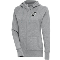 Cleveland Cavaliers Antigua Women's Brushed Metallic Victory Full-Zip Hoodie - Heather Gray outlet Discount