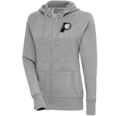 Indiana Pacers Antigua Women's Brushed Metallic Victory Full-Zip Hoodie - Heather Gray for sale For Sale