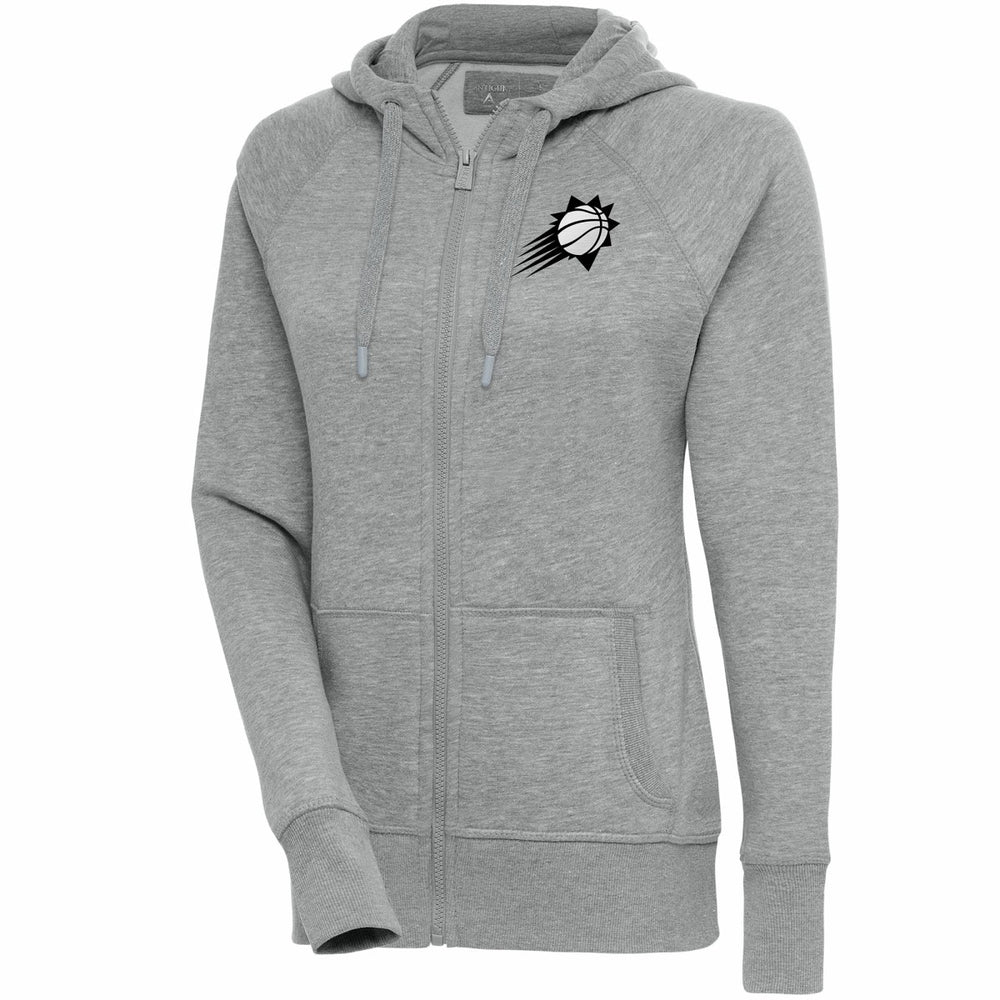 Phoenix Suns Antigua Women's Brushed Metallic Victory Full-Zip Hoodie - Heather Gray outlet New
