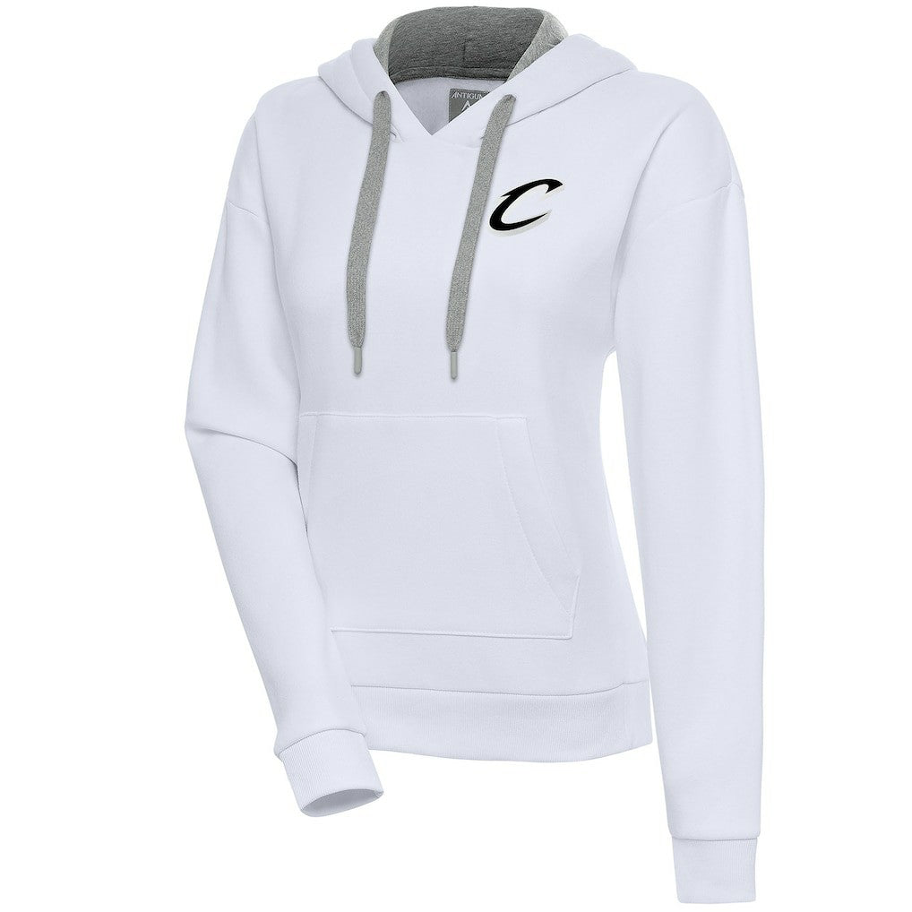 Cleveland Cavaliers Antigua Women's Brushed Metallic Victory Pullover Hoodie - White sale Online