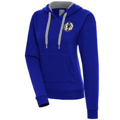 Dallas Mavericks Antigua Women's Brushed Metallic Victory Pullover Hoodie - Blue for sale Discount
