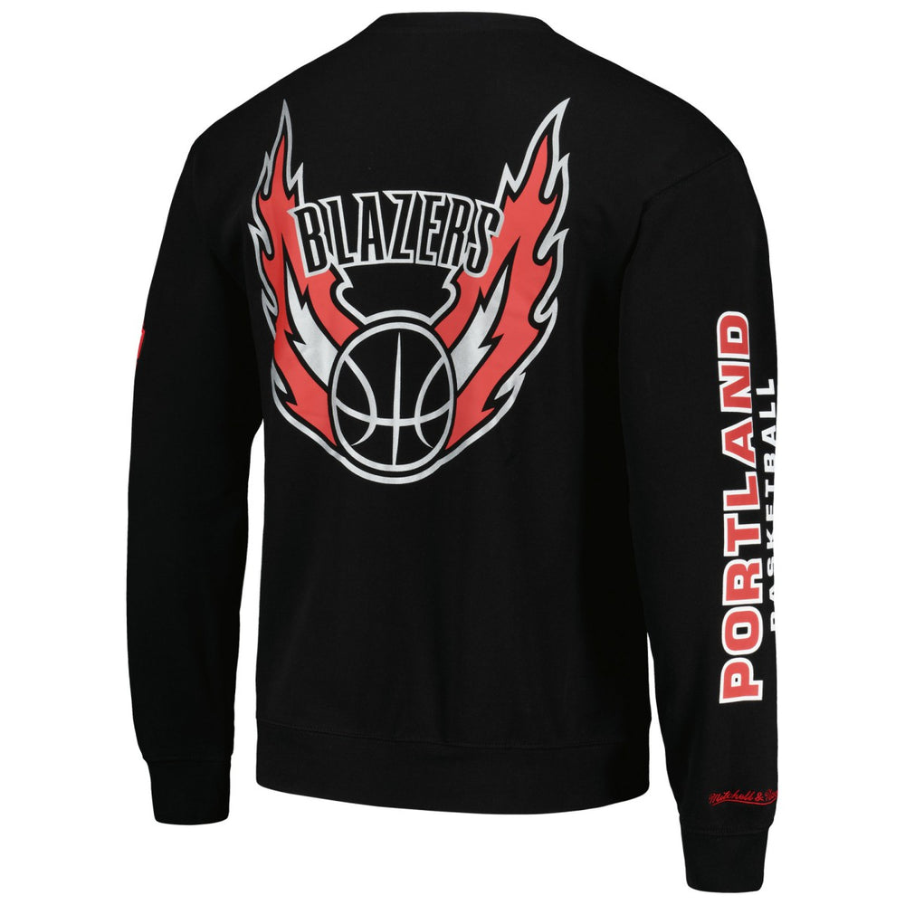 Portland Trail Blazers Hardwood Classics There and Back Pullover Sweatshirt New