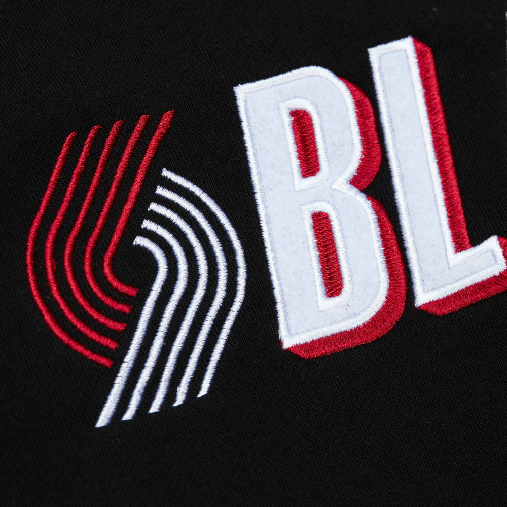 Portland Trail Blazers Hardwood Classics There and Back Pullover Sweatshirt New
