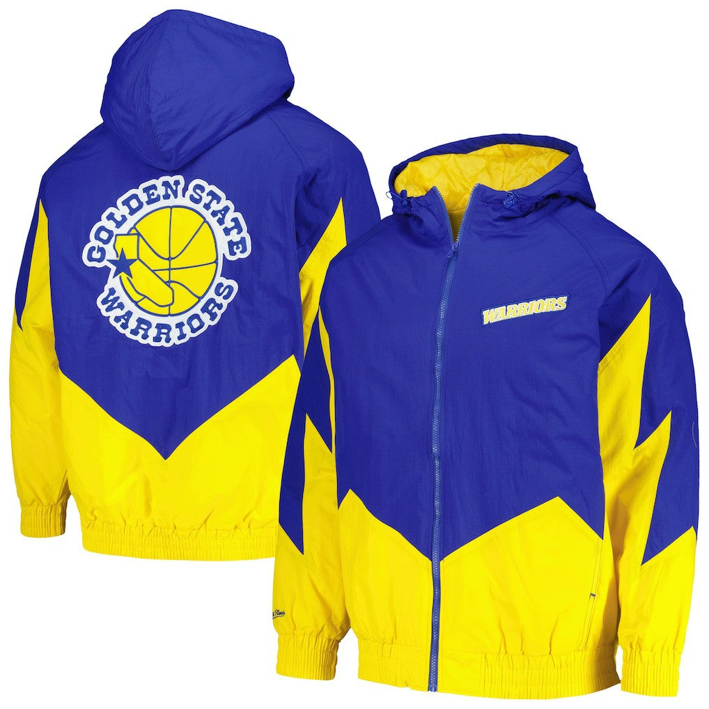 Golden State Warriors Hardwood Classics Retro Quilted Raglan Full-Zip Hoodie sale On Sale