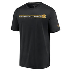 Boston Bruins Fanatics Authentic Pro Centennial Banner T-Shirt On Sale