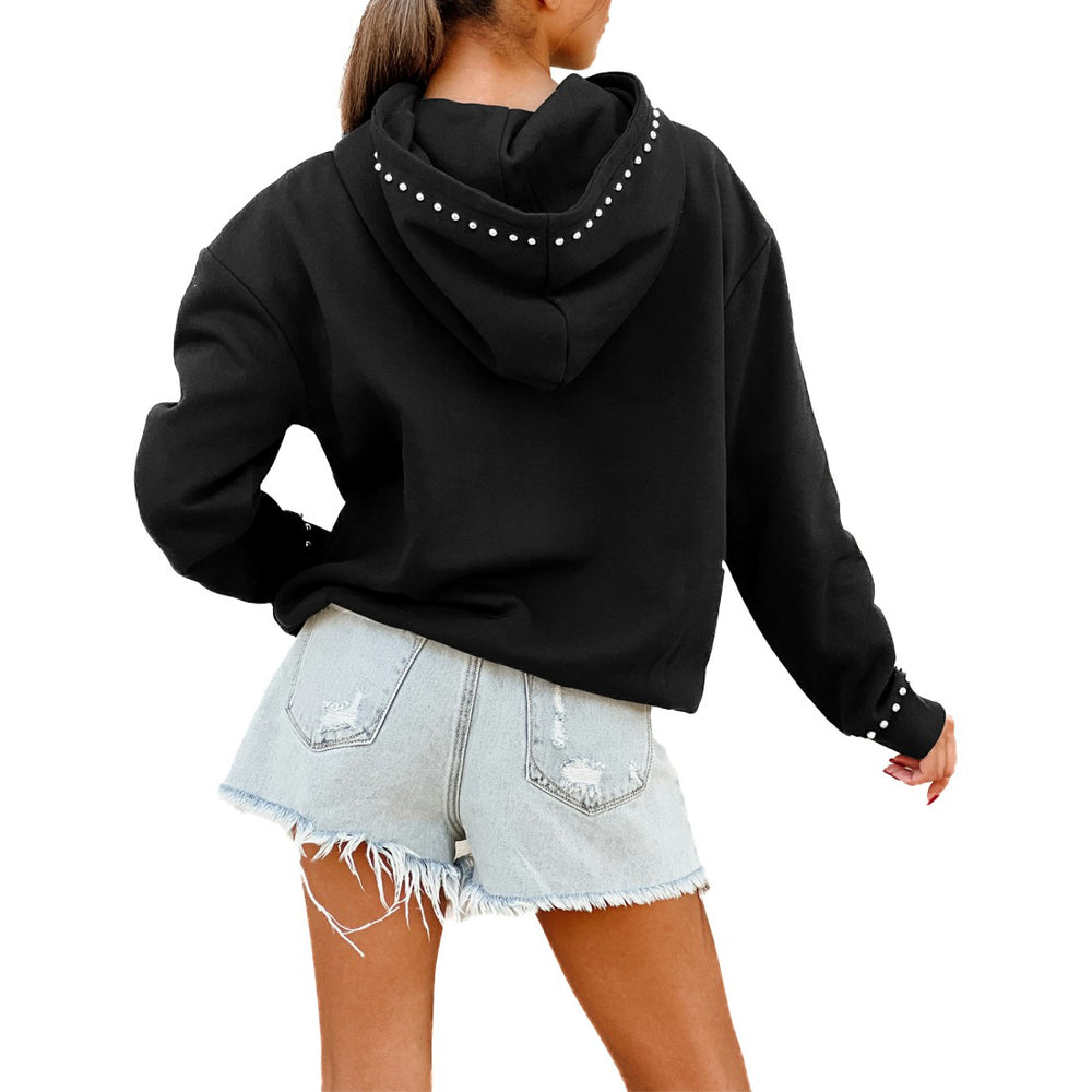 Green Bay Packers  Gameday Couture Women's Oversized Catch the Vibe Studded Pullover Hoodie