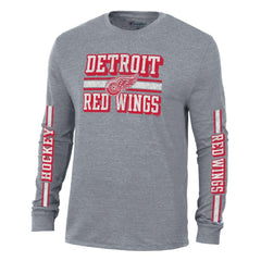 Detroit Red Wings Champion Tri-Blend Dual-Stripe Long Sleeve T-Shirt Online