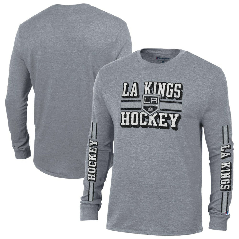 Los Angeles Kings Champion Tri-Blend Dual-Stripe Long Sleeve T-Shirt Discount