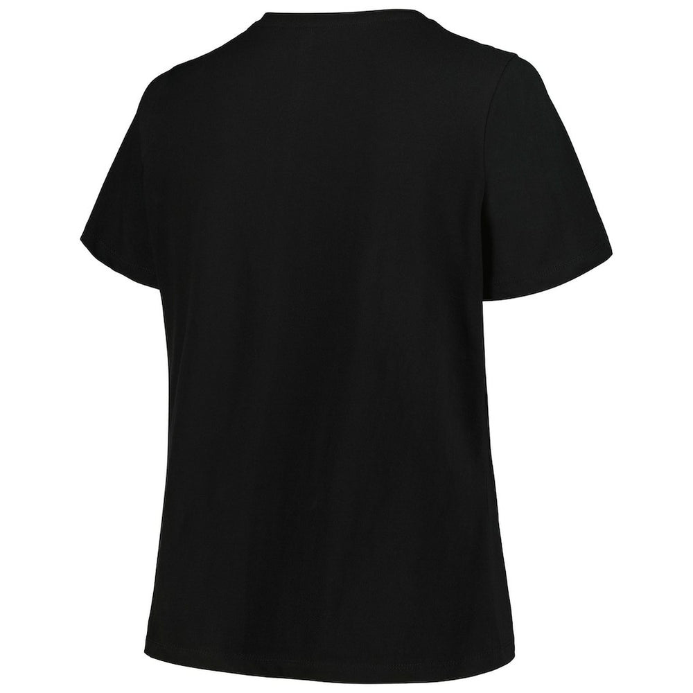 Charlotte Hornets Profile Women's Plus Size Arch Over Logo V-Neck T-Shirt Online
