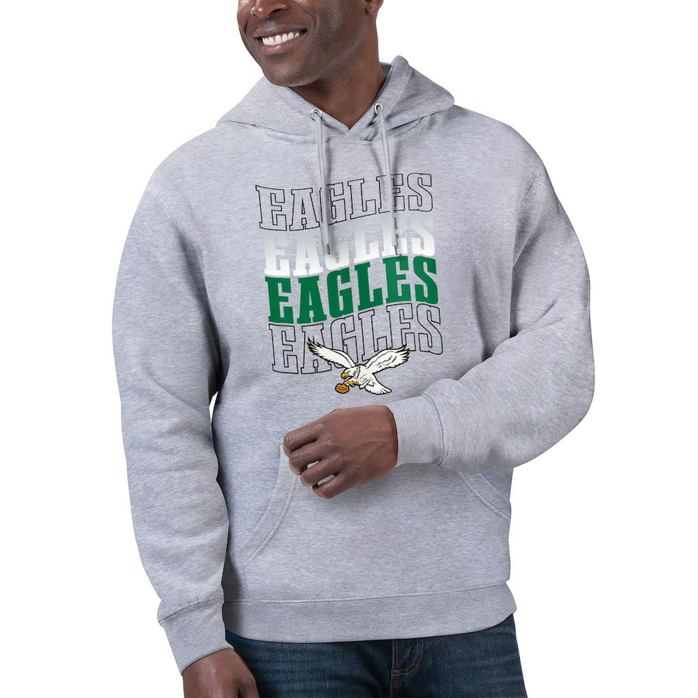 Philadelphia Eagles  Starter Unisex Throwback Name Drop Pullover Hoodie