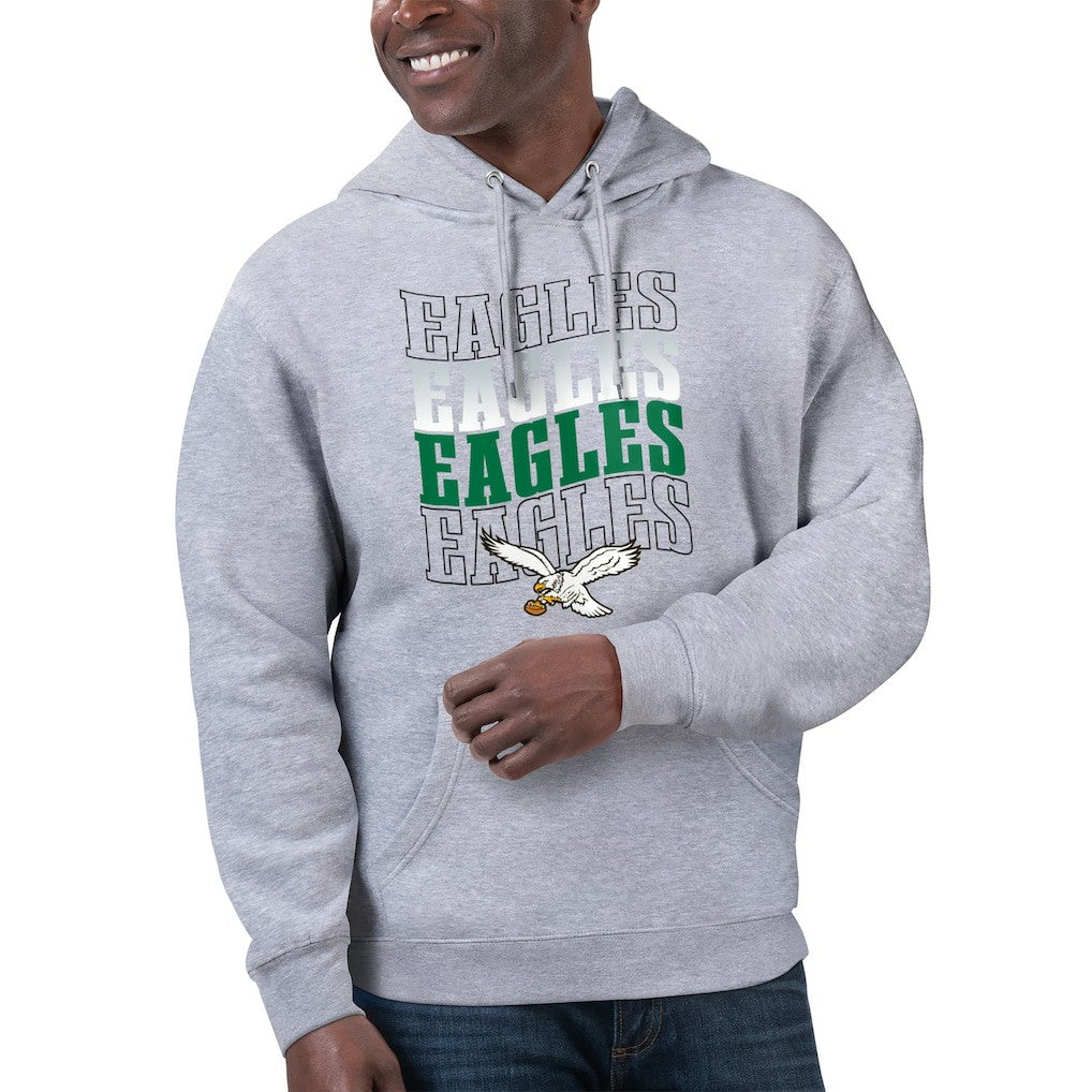 Philadelphia Eagles  Starter Unisex Throwback Name Drop Pullover Hoodie