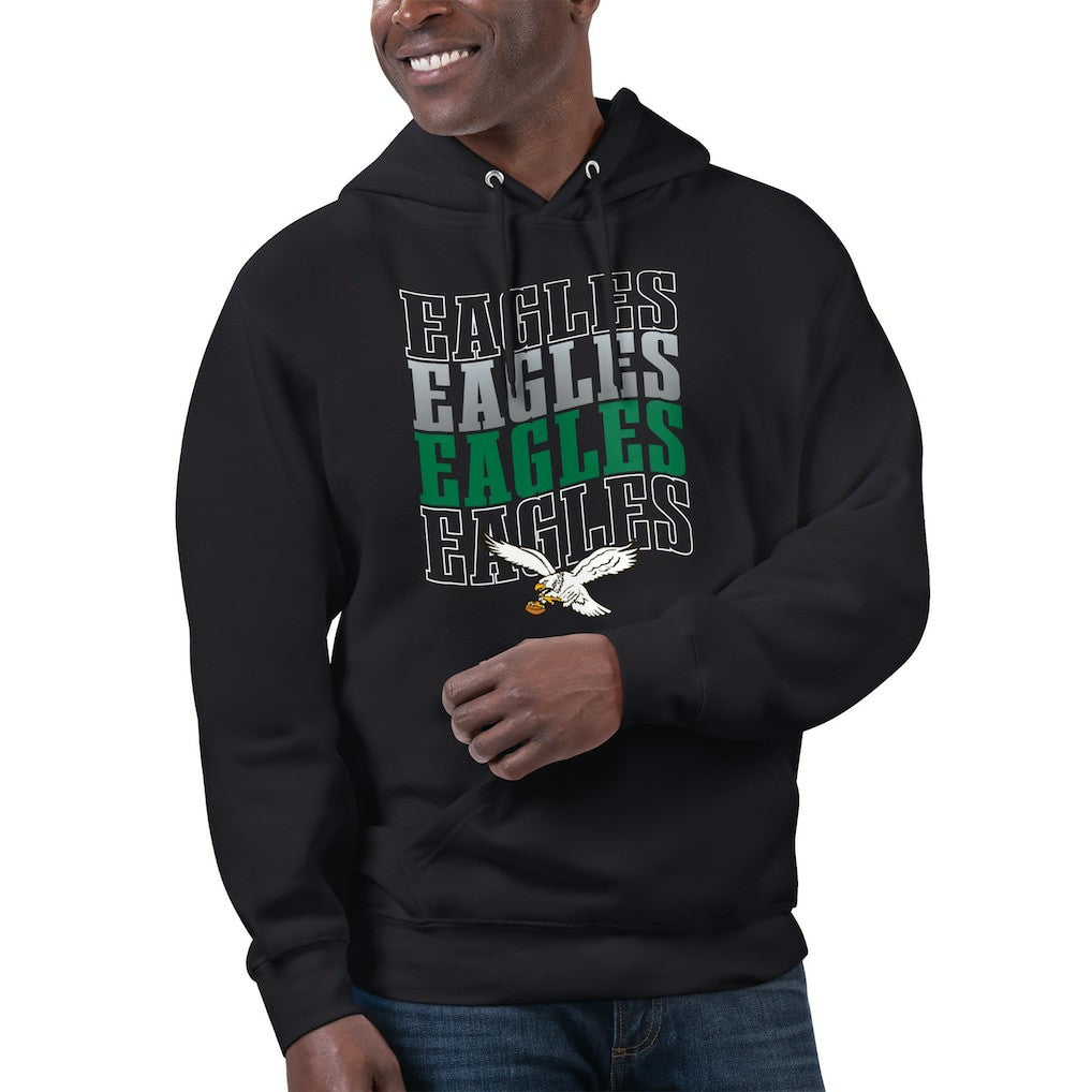 Philadelphia Eagles  Starter Unisex Throwback Name Drop Pullover Hoodie