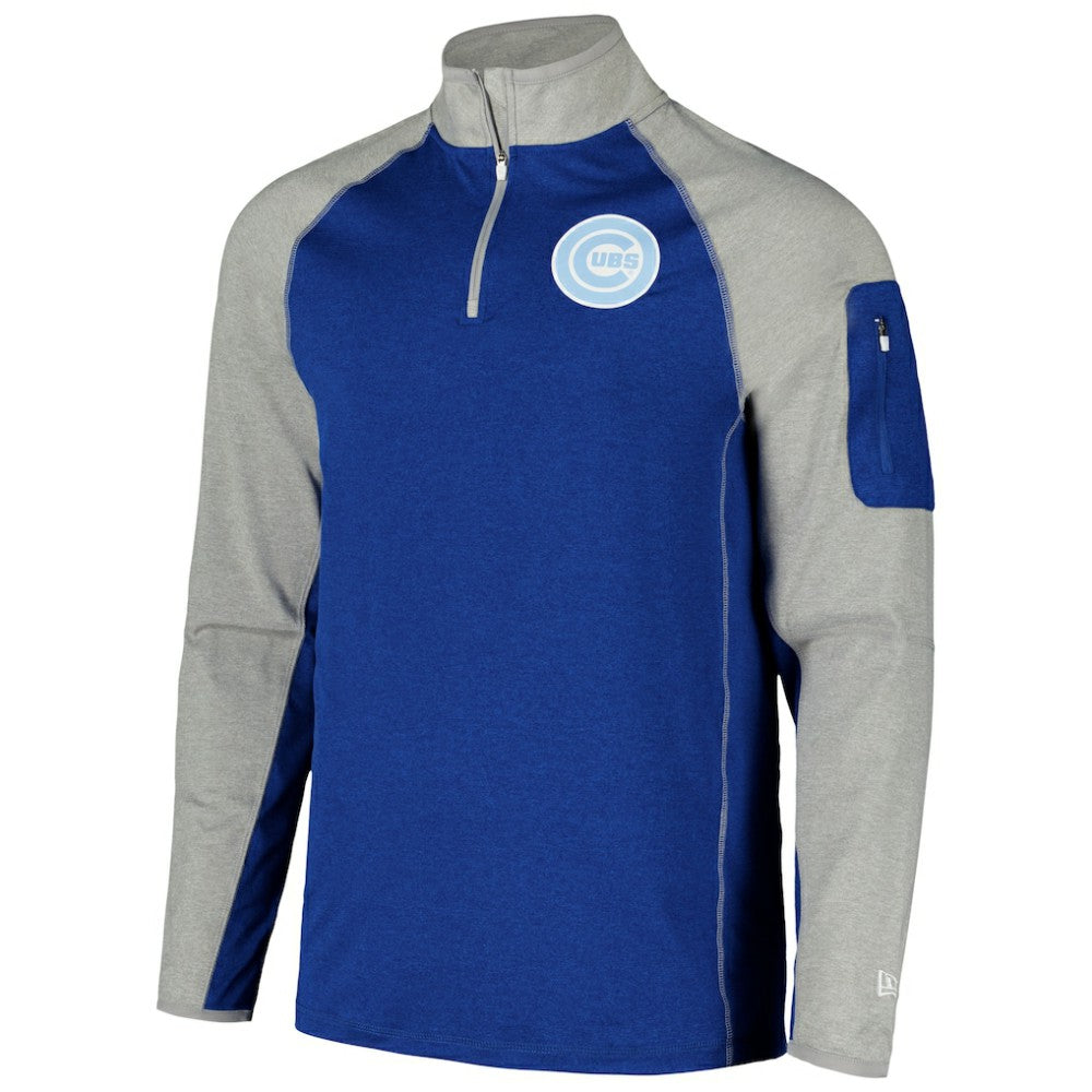 Chicago Cubs New Era Father's Day Raglan Quarter-Zip Top | MLB For sale