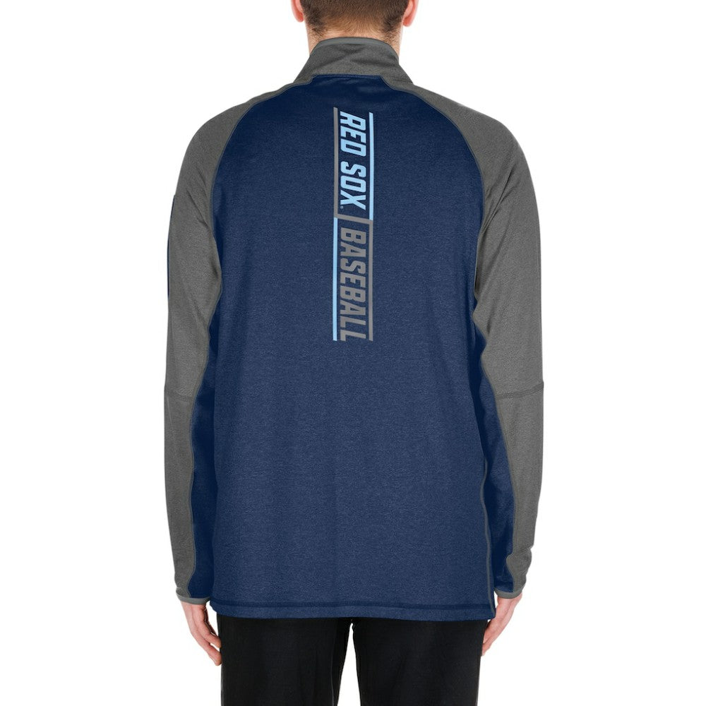 Boston Red Sox New Era Father's Day Raglan Quarter-Zip Top | MLB Sale