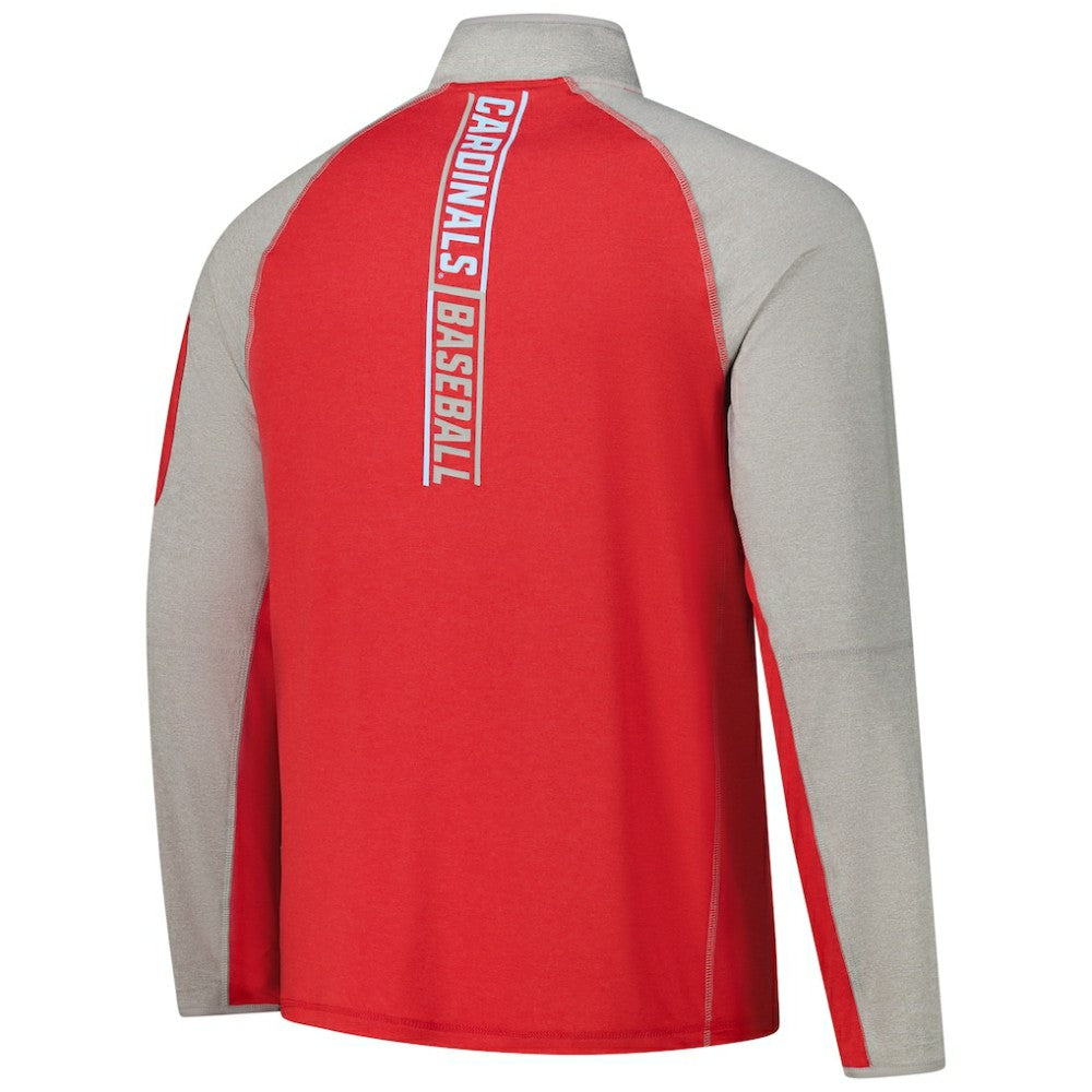 St. Louis Cardinals New Era Father's Day Raglan Quarter-Zip Top | MLB Outlet